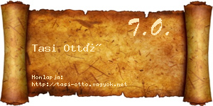 Tasi Ottó névjegykártya